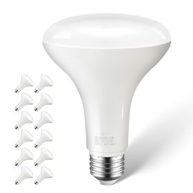 BR30 Flood Light Bulb, 12 Pack LED Indoor Flood Lights, 850 Lumens LED Flood Light Bulbs, E26 Standard Base, 3000K Warm Light, 15,000 Hour Lifeti